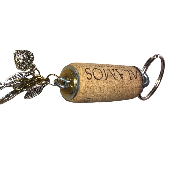 Hand Crafted Wine CORK PURSE/Backpack Keychain Handbag Jewelry - Picture 7 of 15